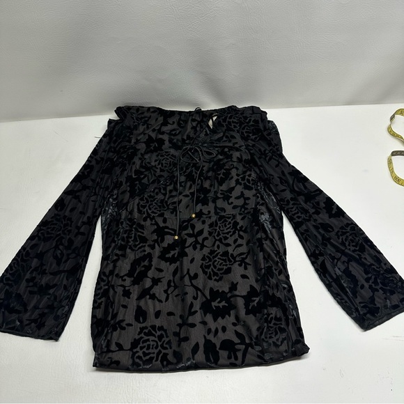 SAINTS & SECRETSElegant Black Floral Dress SIZE M - Picture 13 of 13